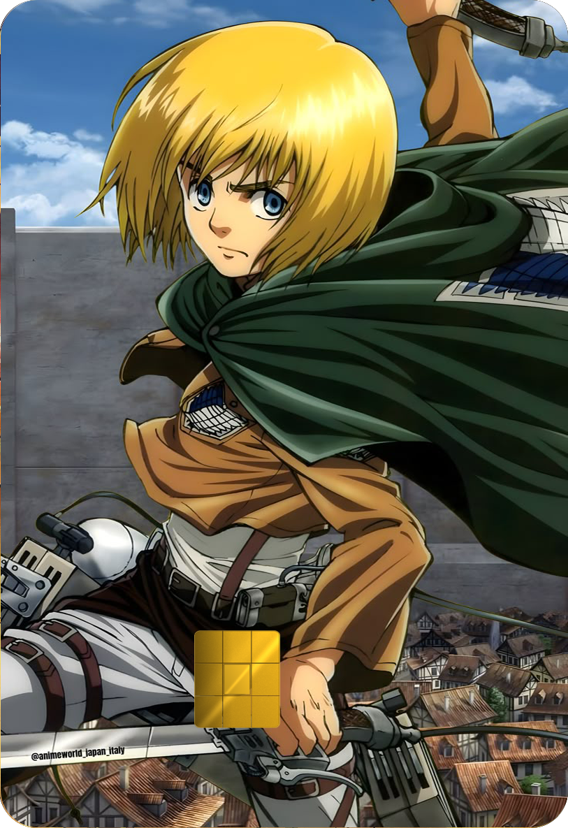 Armin Arlert Holographic Card Skin — Attack on Titan
