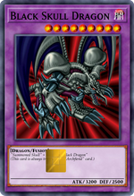 Black Skull Dragon Holographic Card Skin — Yu-Gi-Oh Fusion