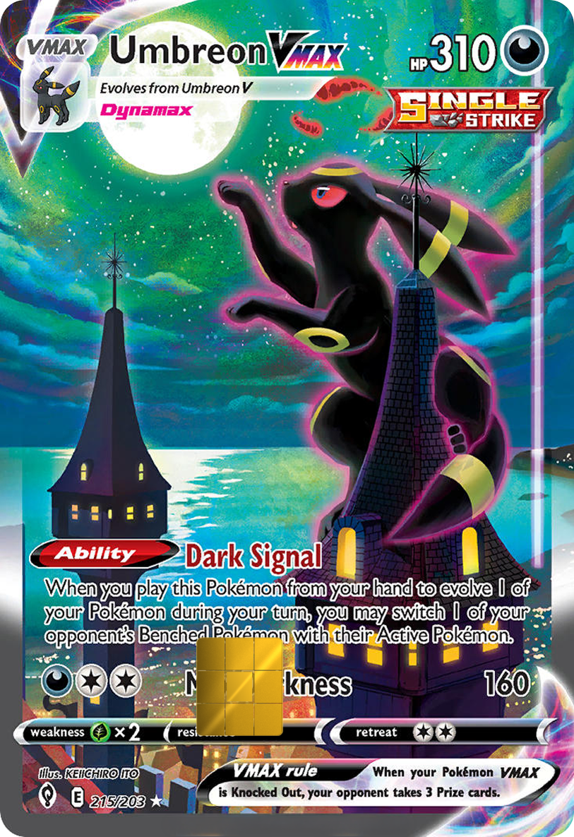 Umbreon VMAX Evolving Skies Holographic Card Skin — Pokemon