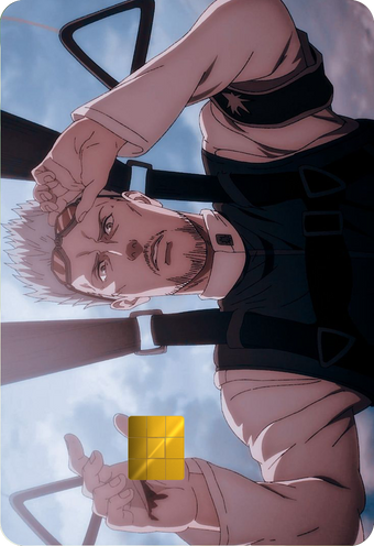 Reiner Braun Holographic Card Skin — Attack on Titan