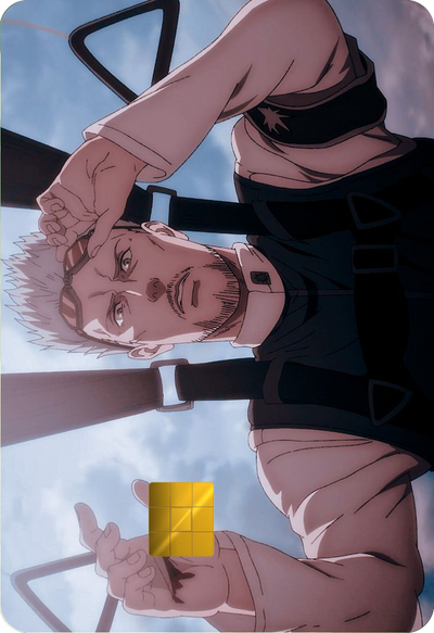 Reiner Braun Holographic Card Skin — Attack on Titan