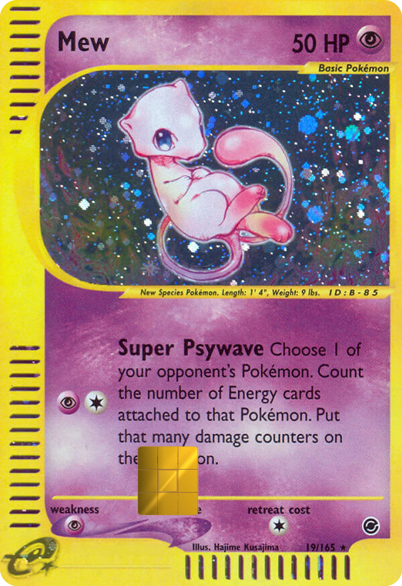 Mew Expedition Holographic Card Skin — Pokemon