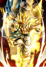 SS and SSB Gogeta Holographic Card Skin — Dragon Ball Z