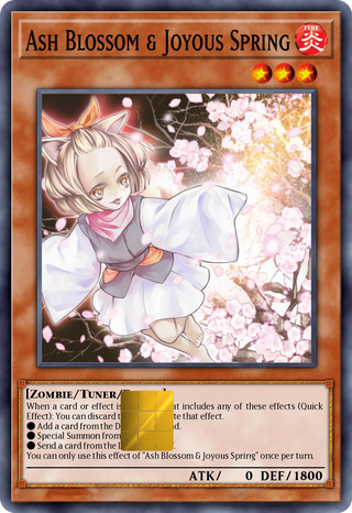 Ash Blossom and Joyous Spring Holographic Card Skin — Yu-Gi-Oh