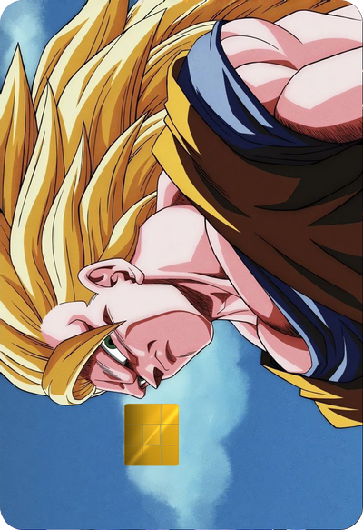 SSJ3 Goku Wide Holographic Card Skin — Dragon Ball Z