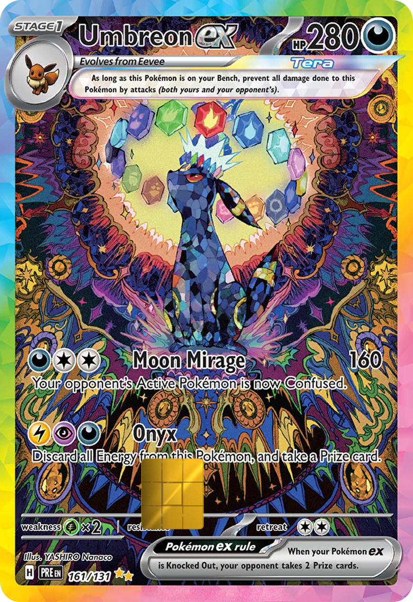 Umbreon ex Prismatic Evolutions Holographic Card Skin — Pokemon