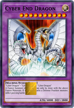 Cyber End Dragon Holographic Card Skin — Yu-Gi-Oh Fusion