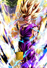 SSJ2 Gohan vs Cell Holographic Card Skin — Dragon Ball Z