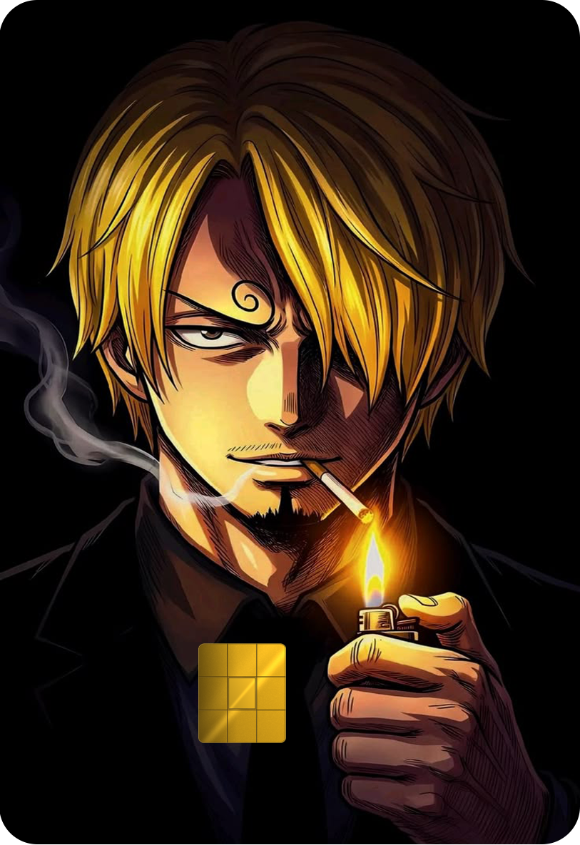 Sanji Holographic Card Skin — One Piece