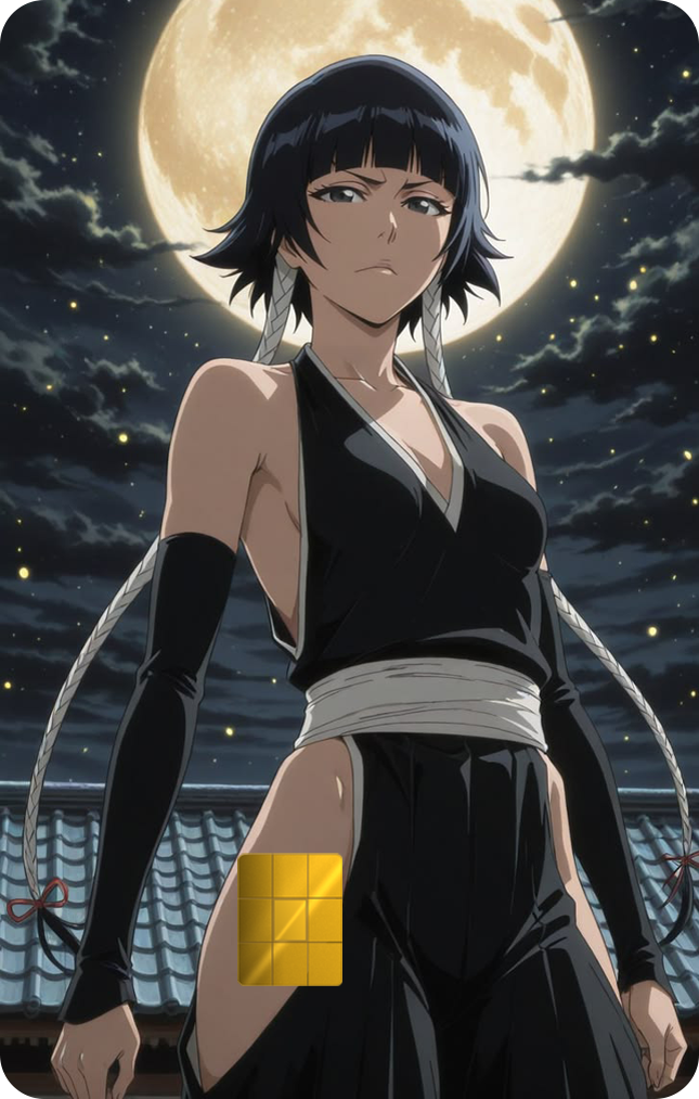 Soifon Holographic Card Skin — Bleach