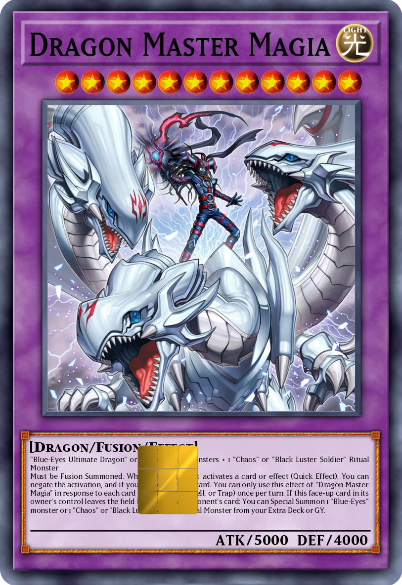 Dragon Master Magia Holographic Card Skin — Yu-Gi-Oh