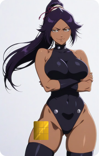 Yoruichi Holographic Card Skin — Bleach