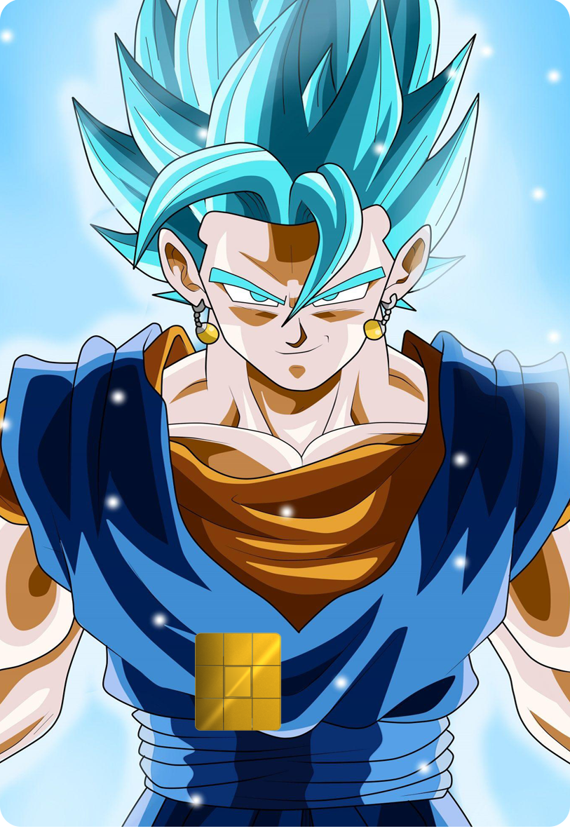 Super Saiyan Blue Vegito Holographic Card Skin — Dragon Ball Super