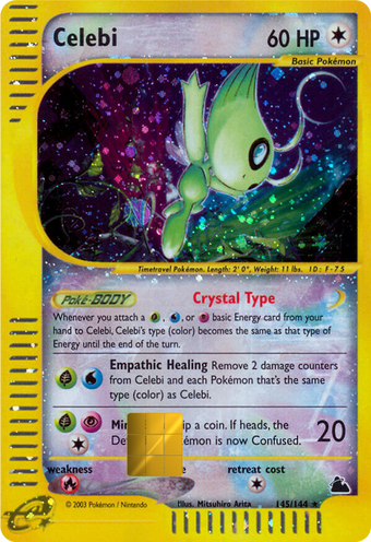 Celebi Skyridge Holographic Card Skin — Pokemon