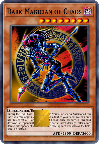 Dark Magician of Chaos Holographic Card Skin — Yu-Gi-Oh