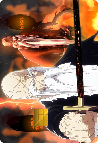 Bankai Yamamoto Holographic Card Skin — Bleach