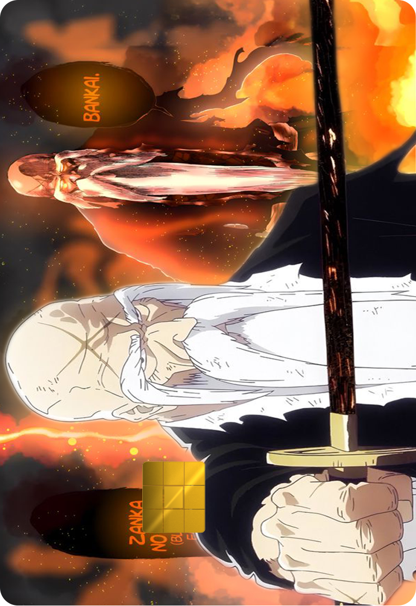 Bankai Yamamoto Holographic Card Skin — Bleach