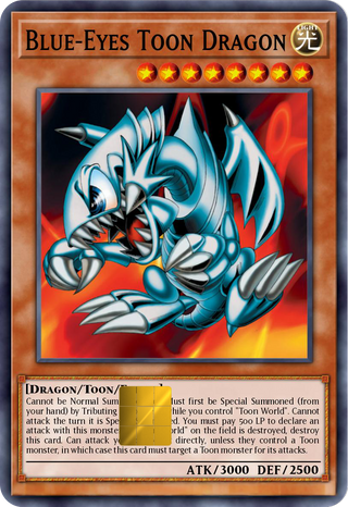 Blue-Eyes Toon Dragon Holographic Card Skin — Yu-Gi-Oh Toon