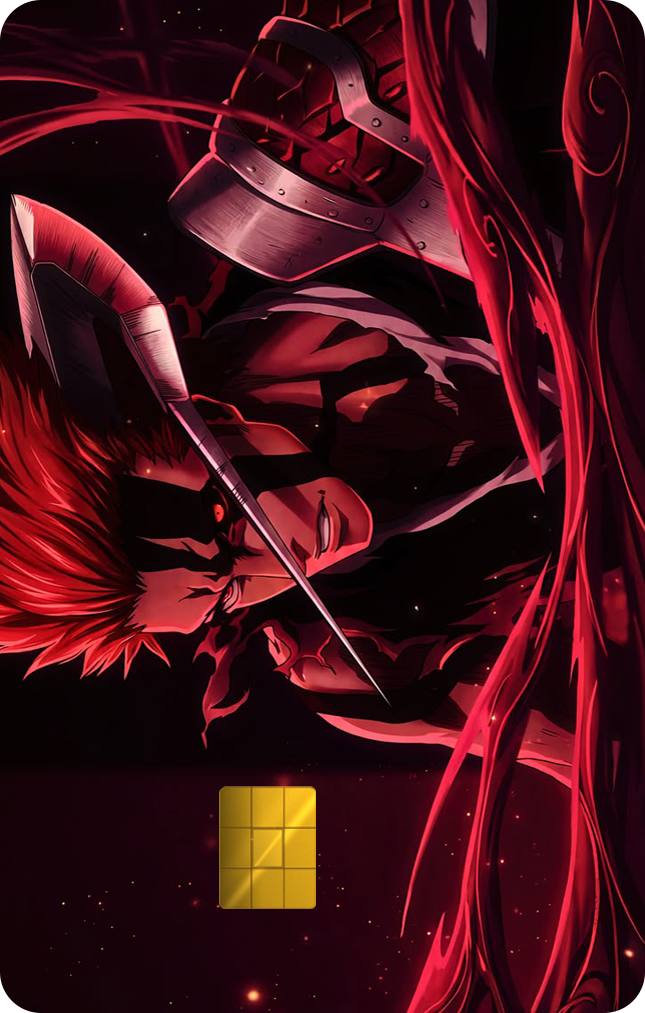 Ichigo Kurosaki Vasto Lorde Holographic Card Skin — Bleach