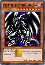 Red-Eyes Black Metal Dragon Holographic Card Skin — Yu-Gi-Oh