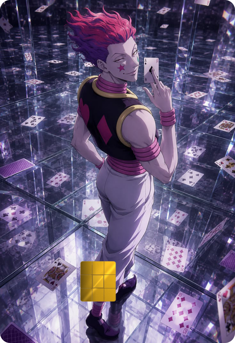 Hisoka Morow Holographic Card Skin — Hunter x Hunter
