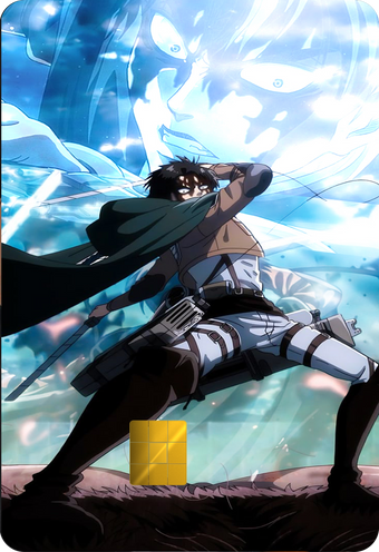 Levi Ackerman Holographic Card Skin — Attack on Titan