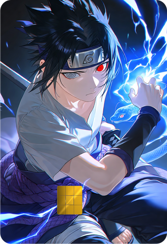 Sasuke Uchiha Holographic Card Skin — Naruto Shippuden