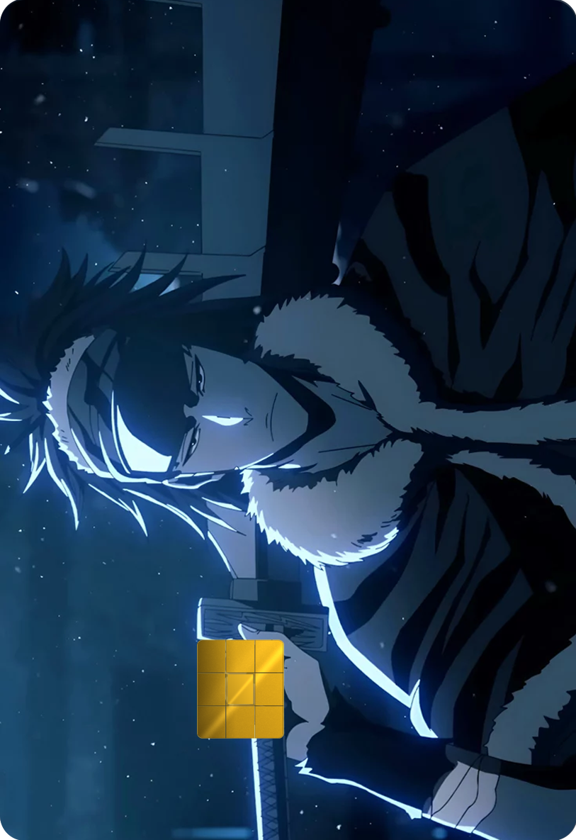 Renji Abarai Holographic Card Skin — Bleach