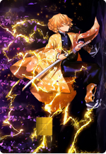 Zenitsu Agatsuma First Form Holographic Card Skin — Demon Slayer