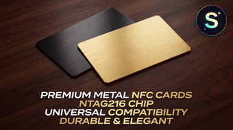 Premium Metal Programmable NFC Card — ShinySwipe