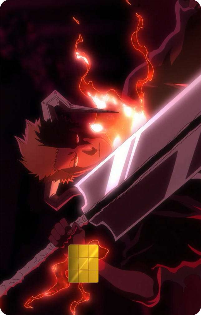 Blood Chains Ichigo #3 Holographic Card Skin — Bleach