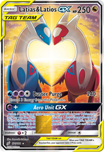 Latias and Latios GX Team Up Holographic Card Skin — Pokemon