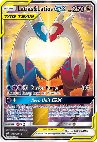 Latias and Latios GX Team Up Holographic Card Skin — Pokemon